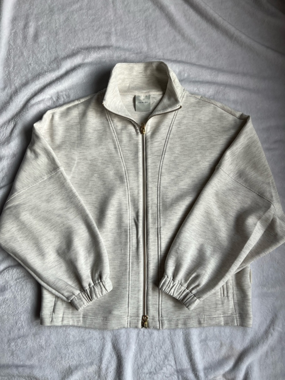 Varley Asbury Zip-Up Jacket with Gold Hardware